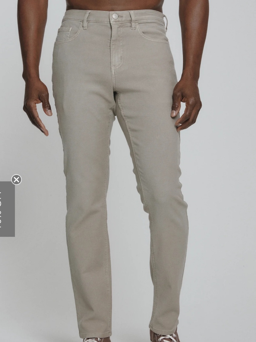 Men’s 7 Diamonds 5 Pocket Slim Straight Jeans in tan